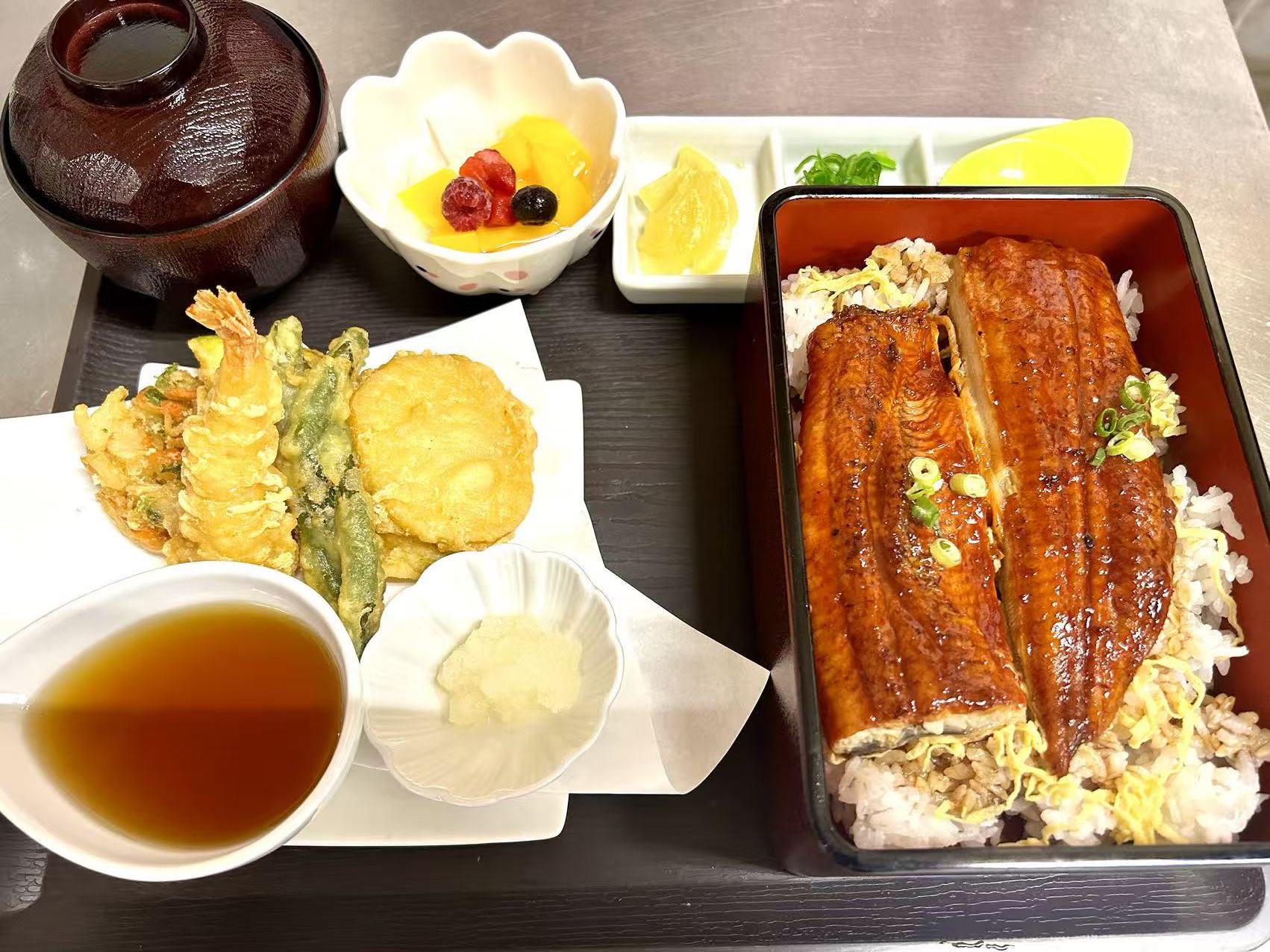 天ぷら鰻定食